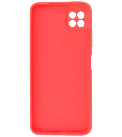Samsung Galaxy A22 5G Hoesje - Backcover Telefoonhoesje - Rood
