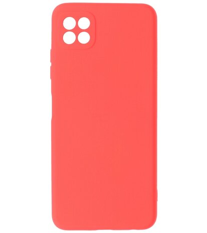 Samsung Galaxy A22 5G Hoesje - Backcover Telefoonhoesje - Rood