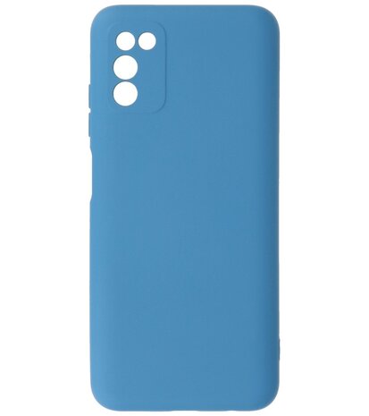 Samsung Galaxy A03s Hoesje - Backcover Telefoonhoesje - Blauw