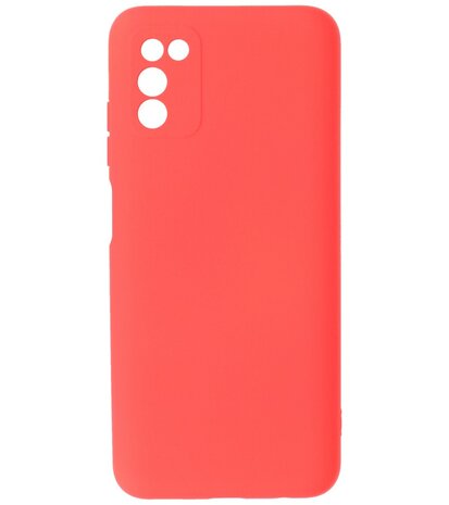 Samsung Galaxy A03s Hoesje - Backcover Telefoonhoesje - Rood