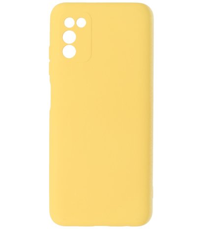 Samsung Galaxy A03s Hoesje - Backcover Telefoonhoesje - Geel