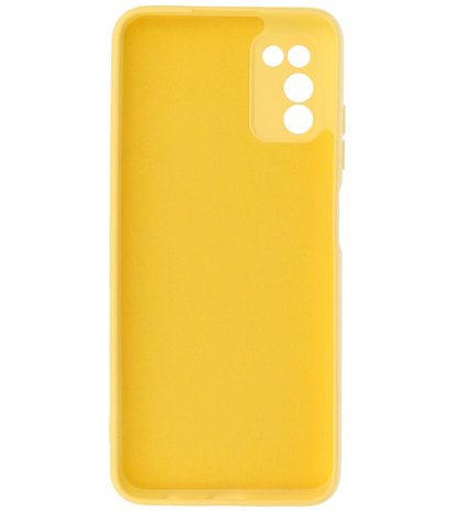 Samsung Galaxy A03s Hoesje - Backcover Telefoonhoesje - Geel