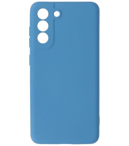 Samsung Galaxy S21 FE Hoesje - Backcover Telefoonhoesje - Blauw