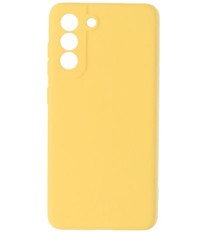 Samsung Galaxy S21 FE Hoesje - Backcover Telefoonhoesje - Geel