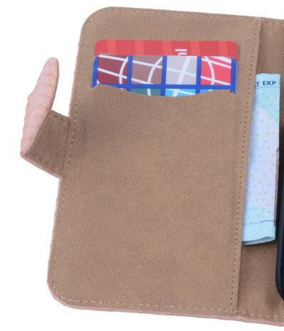Pink Slang Hoesje voor Samsung Galaxy Core i8260 Book/Wallet Case/Cover