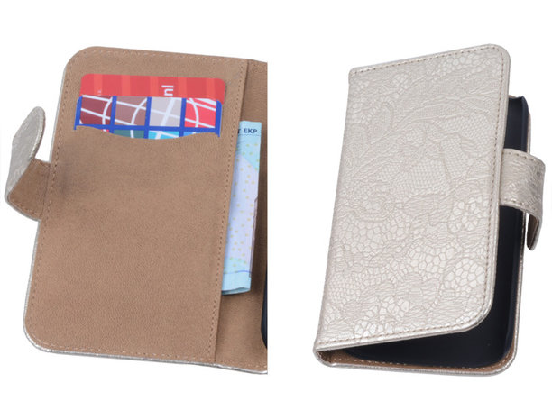 Lace Goud Samsung Galaxy Core Book/Wallet Case/Cover Hoesje