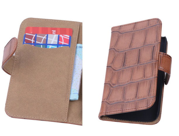 Bruin Croco Samsung Galaxy Core Book/Wallet Case/Cover