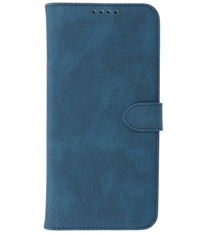 Samsung Galaxy A22 5G Hoesje - Portemonnee Book Case - Kaarthouder & Magneetlipje - Kunstleer - Blauw