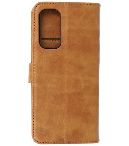 OnePlus Nord 2 5G Hoesje - Book Case Telefoonhoesje - Kaarthouder Portemonnee Hoesje - Wallet Case - Bruin