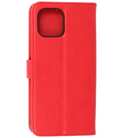 Motorola Moto Edge 20 Lite Hoesje - Book Case Telefoonhoesje - Kaarthouder Portemonnee Hoesje - Wallet Case - Rood