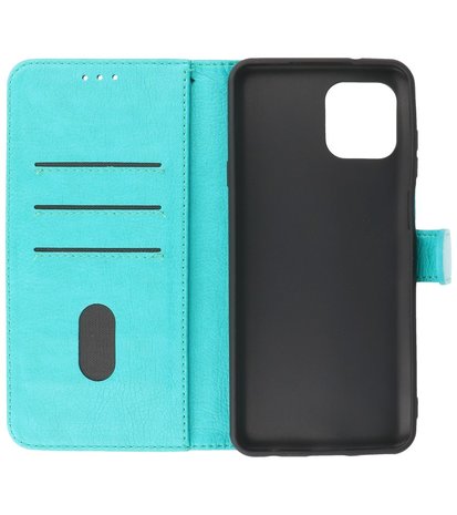 Motorola Moto Edge 20 Lite Hoesje - Book Case Telefoonhoesje - Kaarthouder Portemonnee Hoesje - Wallet Case - Groen