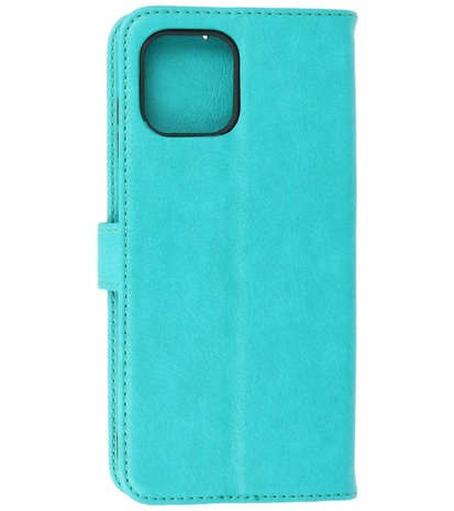 Motorola Moto Edge 20 Lite Hoesje - Book Case Telefoonhoesje - Kaarthouder Portemonnee Hoesje - Wallet Case - Groen