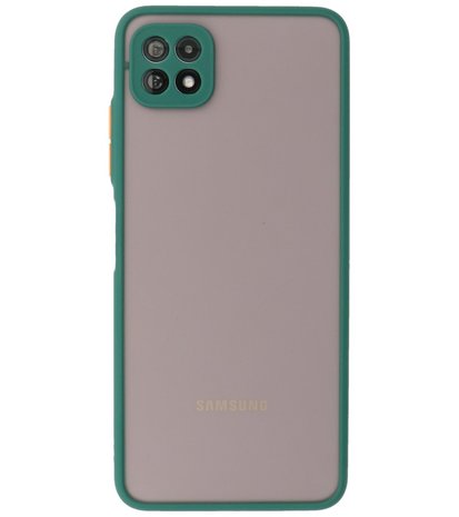 Samsung Galaxy A22 5G Hoesje - Back Cover Telefoonhoesje - Donker Groen
