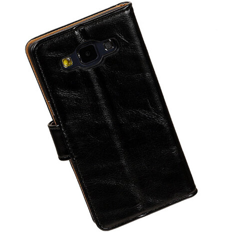 PU Leder Zwart Hoesje voor Samsung Galaxy A5 2015 Book/Wallet Case/Cover