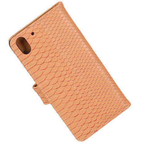 BC Slang Pink Hoesje voor HTC Desire Eye Stand Bookcase Cover