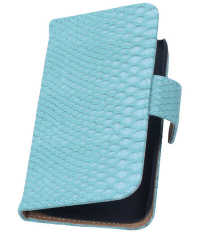 Turquoise Slang Hoesje voor Samsung Galaxy Core 2 Book/Wallet Case/Cover