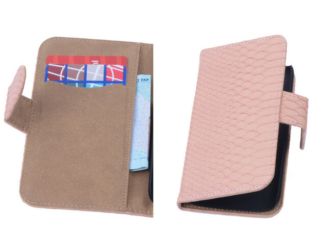 Pink Slang Hoesje voor Samsung Galaxy Core 2 Book/Wallet Case/Cover