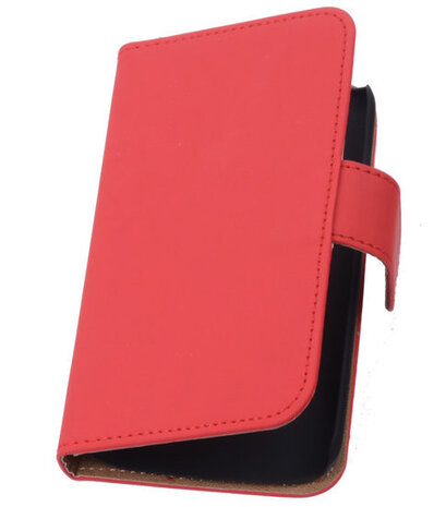 Hoesje voor Huawei Ascend G6 Effen Booktype Wallet Rood