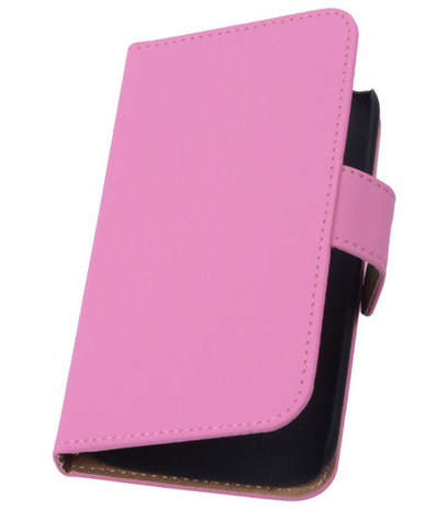 Roze Hoesje voor Samsung Galaxy Note 4 Book Wallet Case