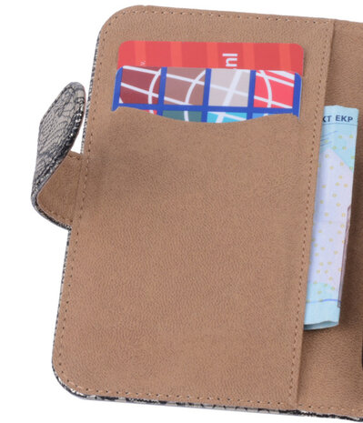 Lace Zwart Hoesje voor Huawei Ascend G6 Book/Wallet Case/Cover