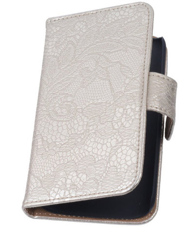 Lace Goud Hoesje voor Huawei Ascend G6 4G Book/Wallet Case/Cover