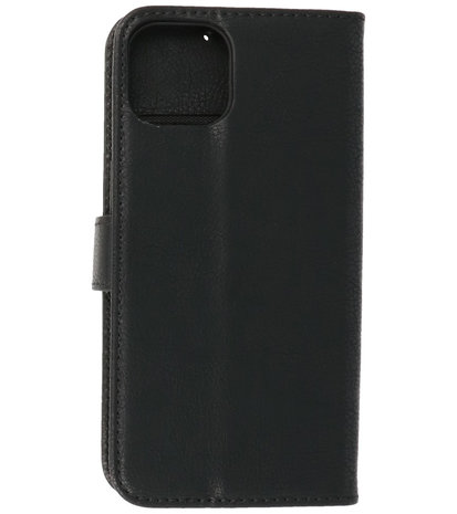 iPhone 13 Mini Hoesje - Book Case Telefoonhoesje - Kaarthouder Portemonnee Hoesje - Wallet Case - Zwart