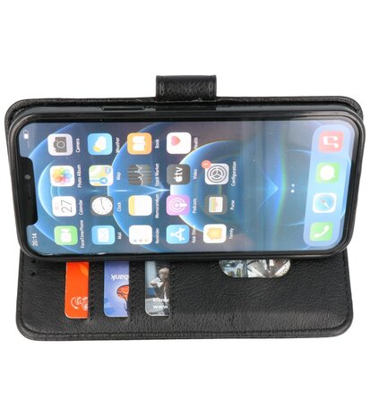 iPhone 13 Hoesje - Book Case Telefoonhoesje - Kaarthouder Portemonnee Hoesje - Wallet Case - Zwart