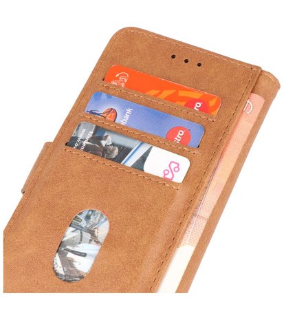 iPhone 13 Pro Hoesje - Book Case Telefoonhoesje - Kaarthouder Portemonnee Hoesje - Wallet Case - Bruin