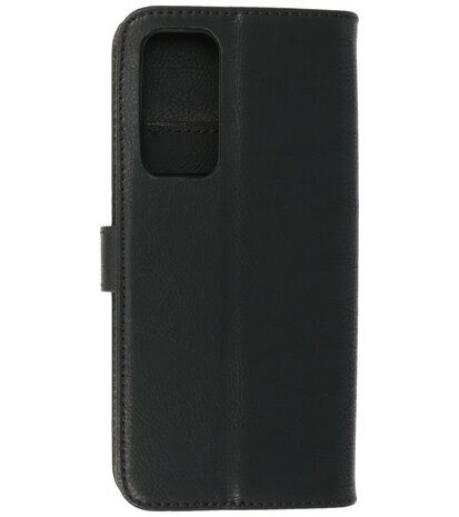 Motorola Edge 20 Hoesje - Book Case Telefoonhoesje - Kaarthouder Portemonnee Hoesje - Wallet Case - Zwart