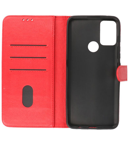 Motorola Moto G50 5G Hoesje - Book Case Telefoonhoesje - Kaarthouder Portemonnee Hoesje - Rood