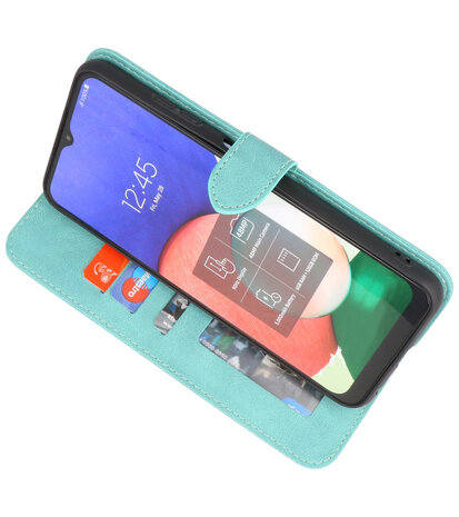Samsung Galaxy A22 4G Hoesje Portemonnee Book Case - Turquoise