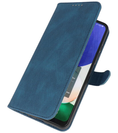 Samsung Galaxy A12 Hoesje Portemonnee Book Case - Blauw