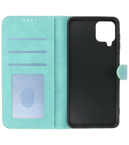 Samsung Galaxy A12 Hoesje Portemonnee Book Case - Turquoise