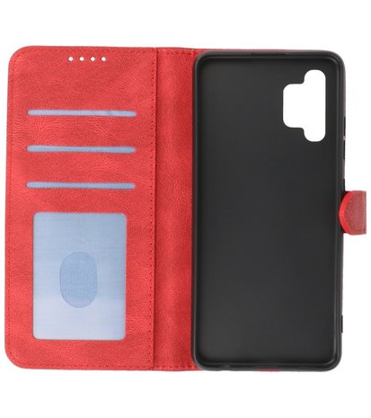 Samsung Galaxy A32 4G Hoesje Portemonnee Book Case - Rood