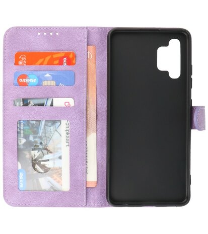 Samsung Galaxy A32 4G Hoesje Portemonnee Book Case - Paars