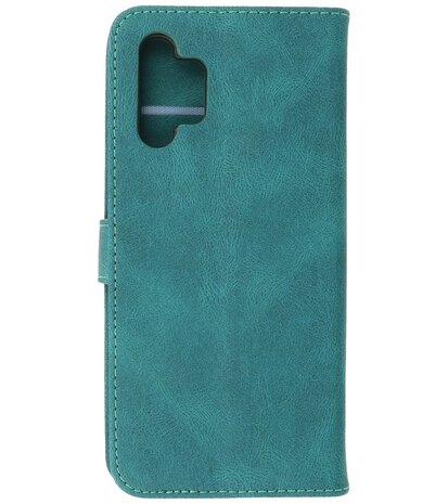 Samsung Galaxy A32 4G Hoesje Portemonnee Book Case - Donker Groen