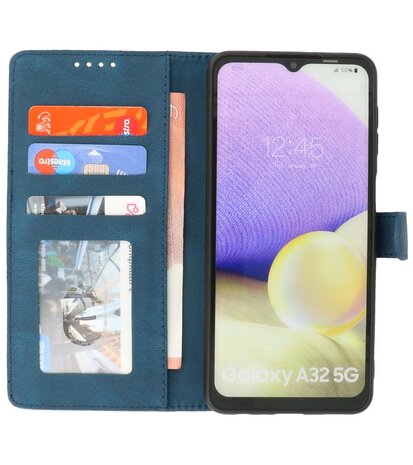 Samsung Galaxy A32 5G Hoesje Portemonnee Book Case - Blauw