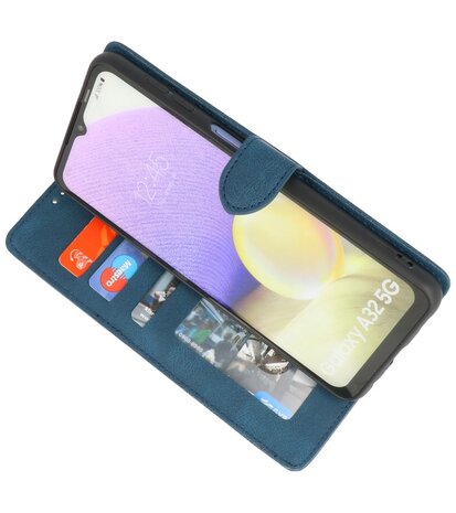 Samsung Galaxy A32 5G Hoesje Portemonnee Book Case - Blauw