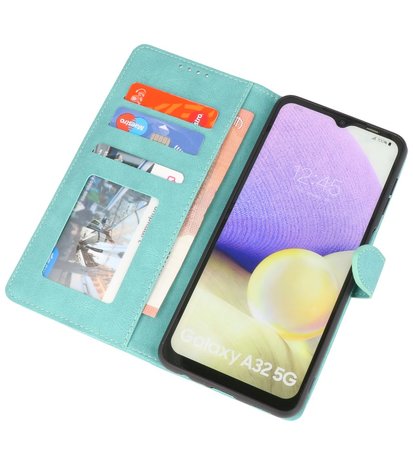 Samsung Galaxy A32 5G Hoesje Portemonnee Book Case - Turquoise