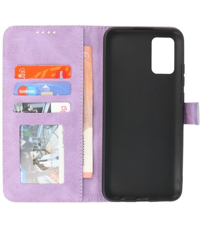 Samsung Galaxy A02s / A03s Hoesje Portemonnee Book Case - Paars