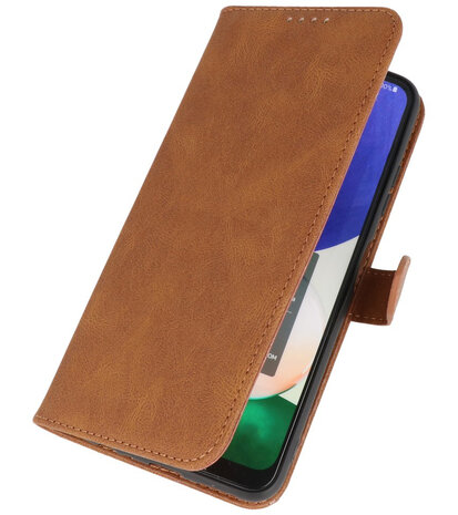 Samsung Galaxy A02s / A03s Hoesje Portemonnee Book Case - Bruin