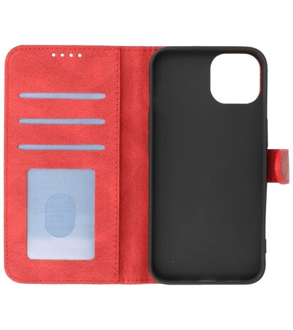 iPhone 13 Hoesje Portemonnee Book Case - Rood