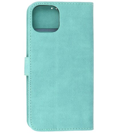 iPhone 13 Hoesje Portemonnee Book Case - Turquoise