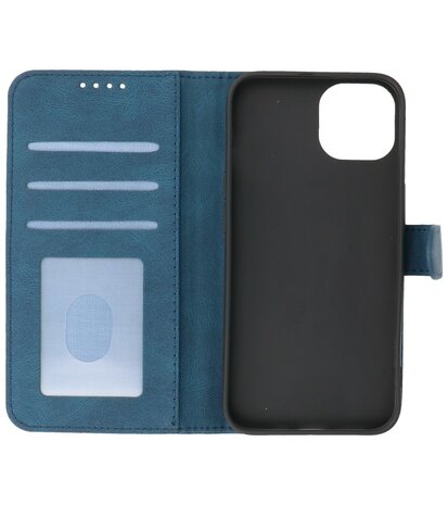 iPhone 13 Mini Hoesje Portemonnee Book Case - Blauw