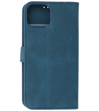 iPhone 13 Mini Hoesje Portemonnee Book Case - Blauw