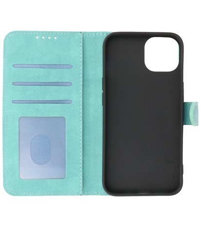 iPhone 13 Mini Hoesje Portemonnee Book Case - Turquoise