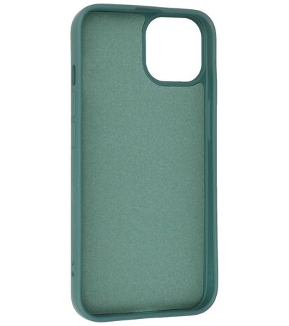 iPhone 13 Mini Hoesje - 2.0mm Dikke Fashion Telefoonhoesje Backcover - Donker Groen