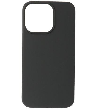 iPhone 13 Pro Max Hoesje - 2.0mm Dikke Fashion Telefoonhoesje Backcover - Zwart