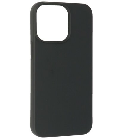 iPhone 13 Pro Max Hoesje - 2.0mm Dikke Fashion Telefoonhoesje Backcover - Zwart