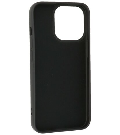 iPhone 13 Pro Max Hoesje - 2.0mm Dikke Fashion Telefoonhoesje Backcover - Zwart